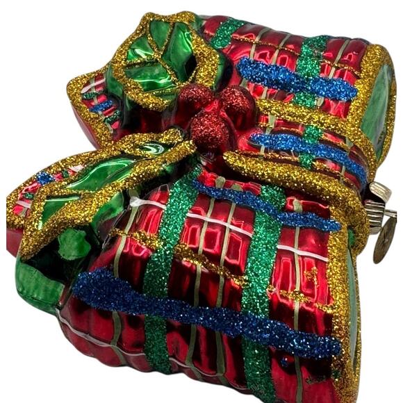 Celebrations by Christopher Radko Festive Bow Ornament Glass 2009 Christmas - Picture 4 of 10